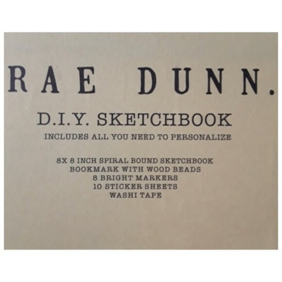 NEW Rae Dunn DIY Sketchbook Set - Picture 2 of 3